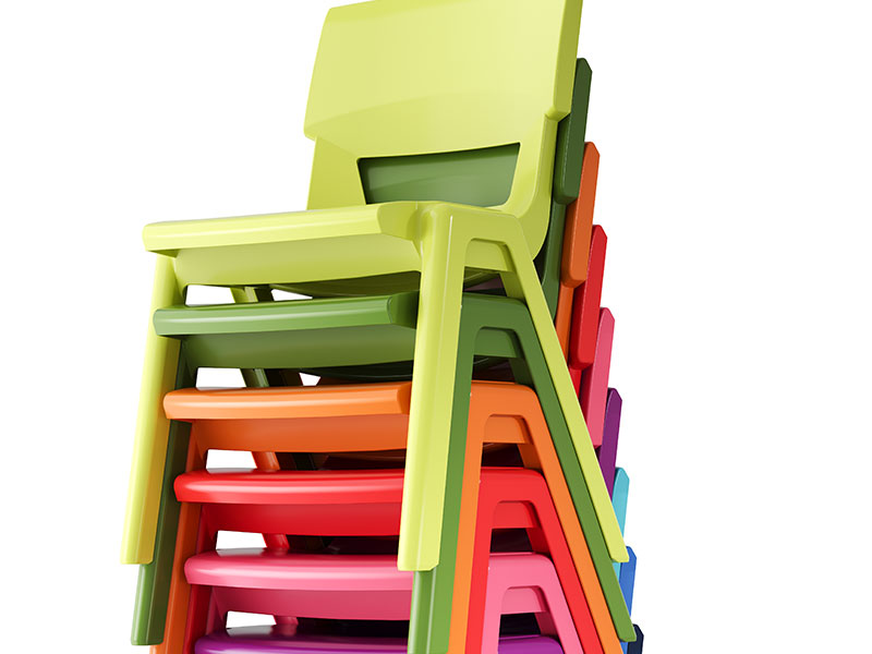  Stacks up to 12 chairs 